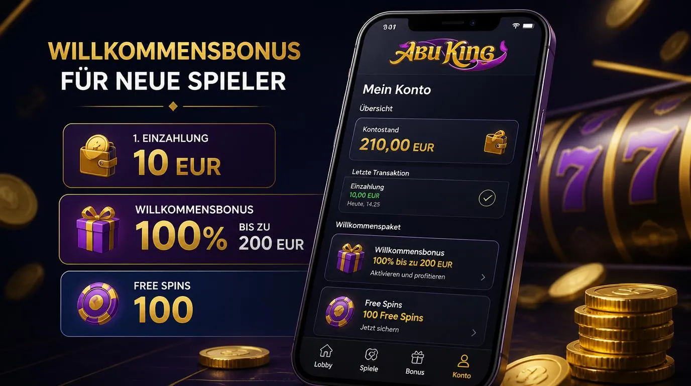Bonusguthaben und Freispiele als übersichtliche Anzeige auf einem Casino-Smartphone